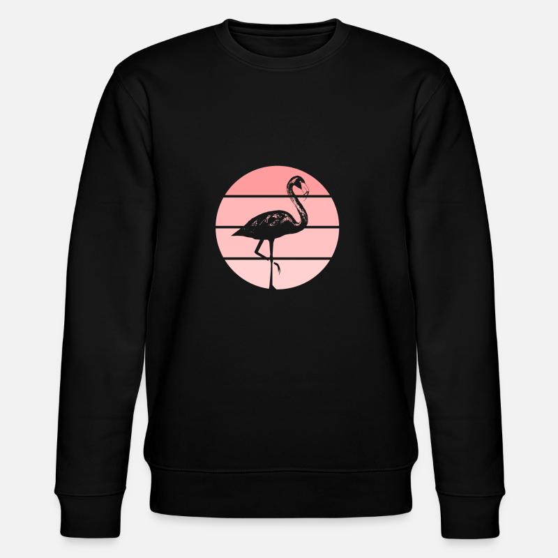 Flamingo - Stanley/Stella Unisex Bio-Sweatshirt CHANGER  - Schwarz