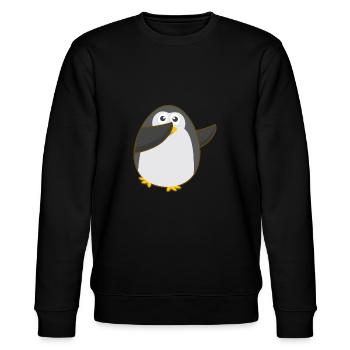 PENGUIN DAB - Stanley/Stella Unisex Bio-Sweatshirt CHANGER  - Schwarz - Vorne - Nik (191cm) & Marisol (170cm)