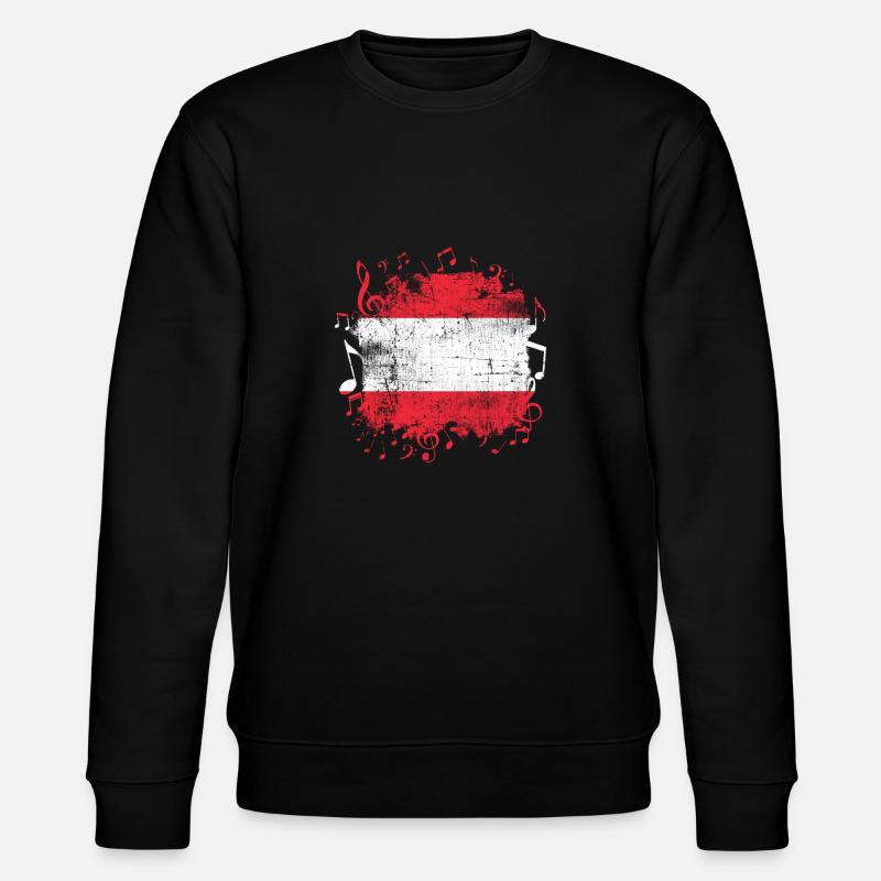 Österreich Musik - Stanley/Stella Unisex Bio-Sweatshirt CHANGER  - Schwarz