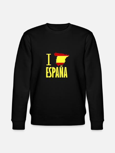I HEART ESPANA SPAIN - Stanley/Stella CHANGER Unisex Organic Sweatshirt - black