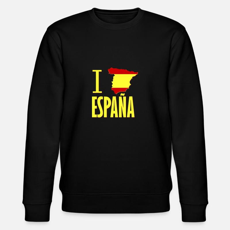 ICH HERZ ESPANA SPANIEN - Stanley/Stella Unisex Bio-Sweatshirt CHANGER - Schwarz
