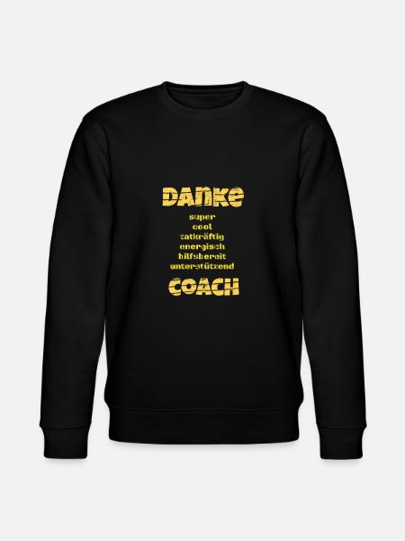 Danke - Helden - coach - Geschenkidee - Trainer - Stanley/Stella Unisex Bio-Sweatshirt CHANGER - Schwarz