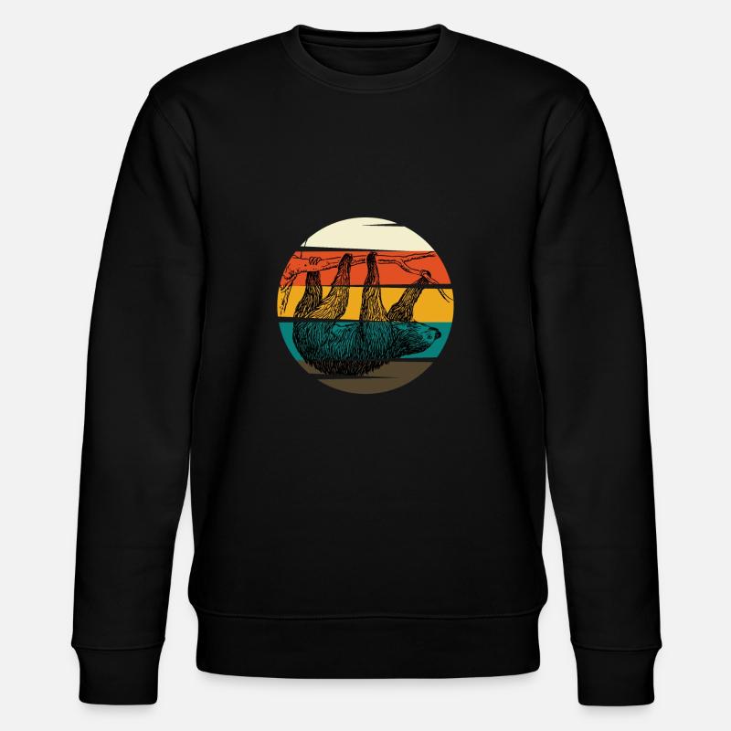 Sloth - Stanley/Stella Unisex Bio-Sweatshirt CHANGER  - Schwarz