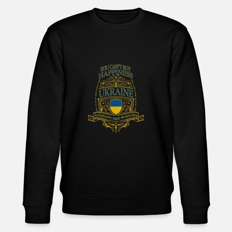 Ukraine - Stanley/Stella Unisex Bio-Sweatshirt CHANGER  - Schwarz