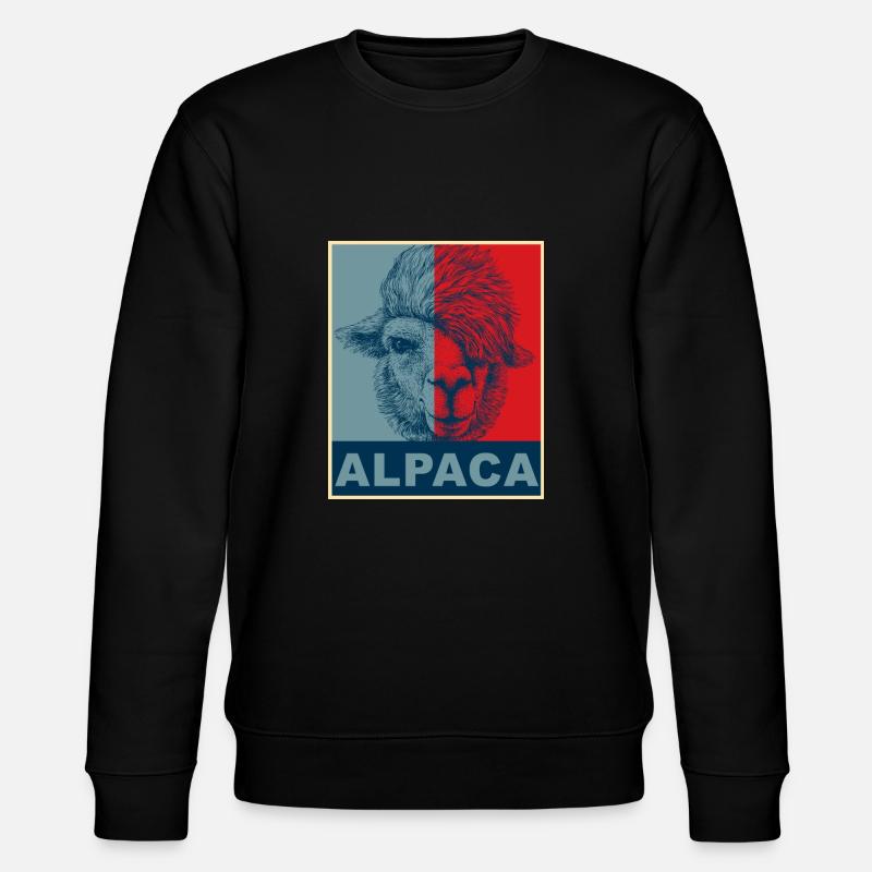 Alpaka Alpaca - Stanley/Stella Unisex Bio-Sweatshirt CHANGER  - Schwarz