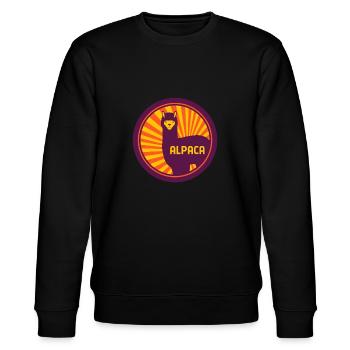 ALPACA ALPAKA - Stanley/Stella Unisex Bio-Sweatshirt CHANGER  - Schwarz - Vorne - Nik (191cm) & Marisol (170cm)