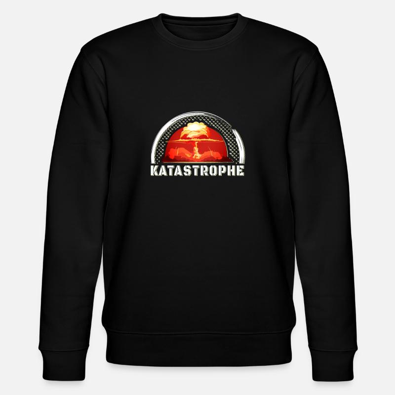 Katastrophe, Atombombe, Explosion Geschenkidee - Stanley/Stella Unisex Bio-Sweatshirt CHANGER - Schwarz