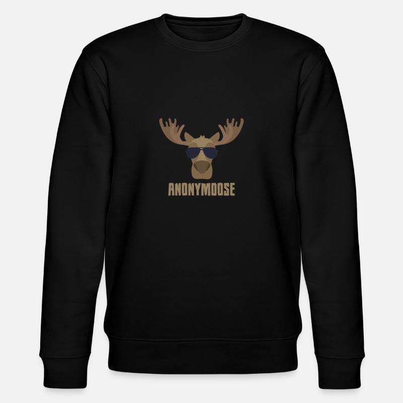 Anonymoose - Stanley/Stella Unisex Bio-Sweatshirt CHANGER  - Schwarz