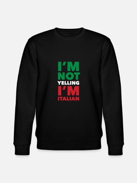 Funny Italian Gift - Stanley/Stella CHANGER Unisex Organic Sweatshirt - black