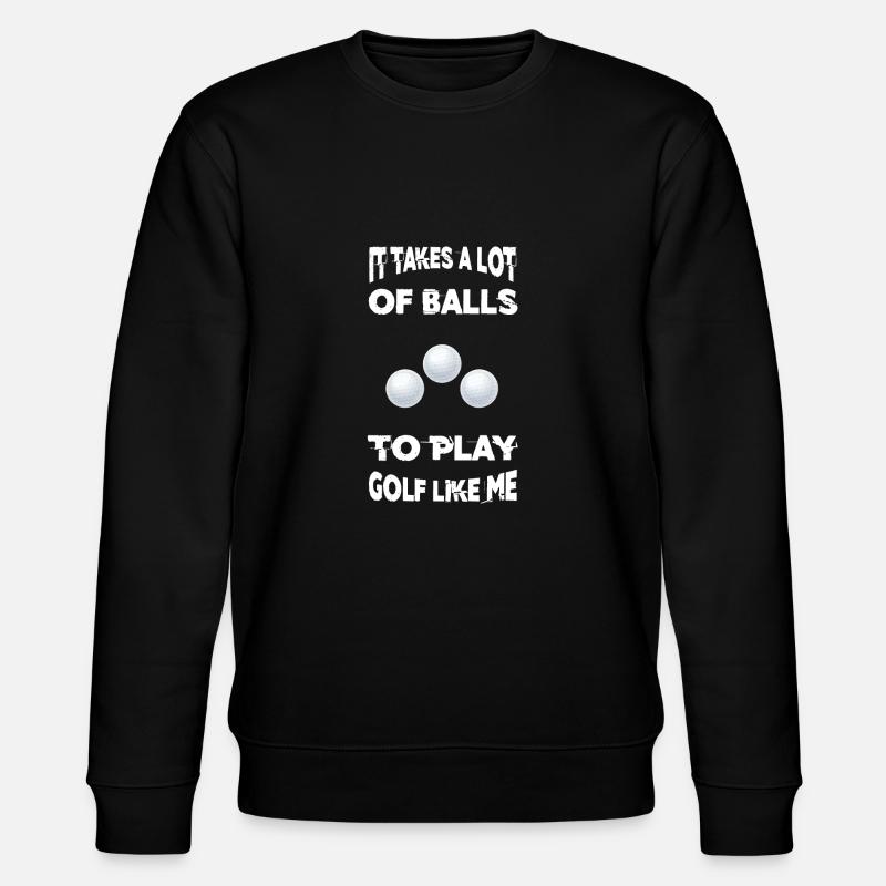Golf Balls - Stanley/Stella CHANGER Unisex Organic Sweatshirt - black