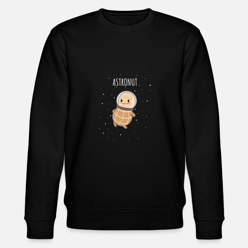 Astronaut peanut astronaut space - Stanley/Stella CHANGER Unisex Organic Sweatshirt - black