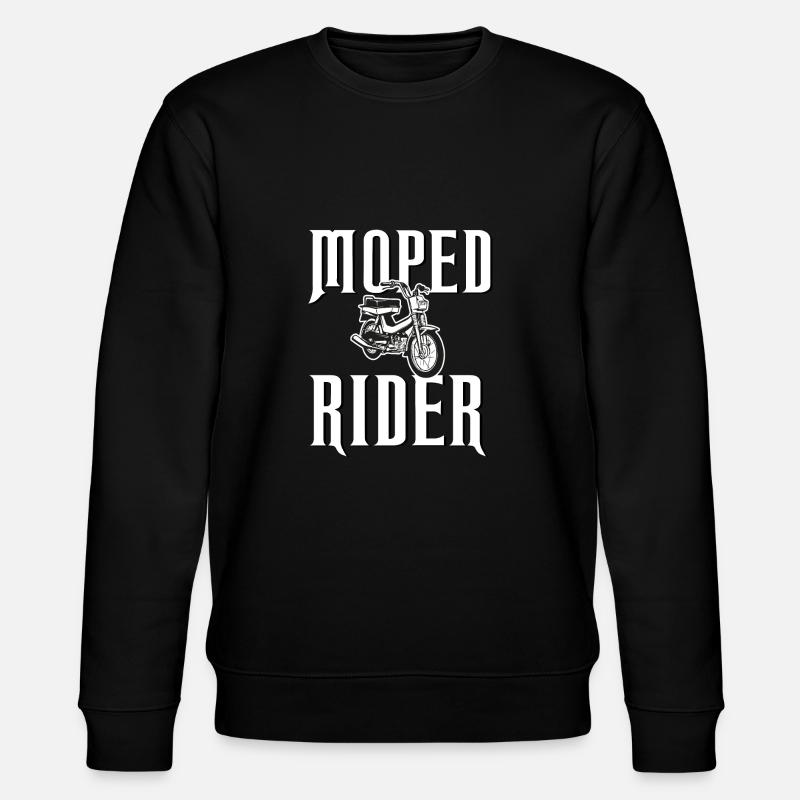 Moped Rider moped - Stanley/Stella CHANGER Unisex Organic Sweatshirt - black
