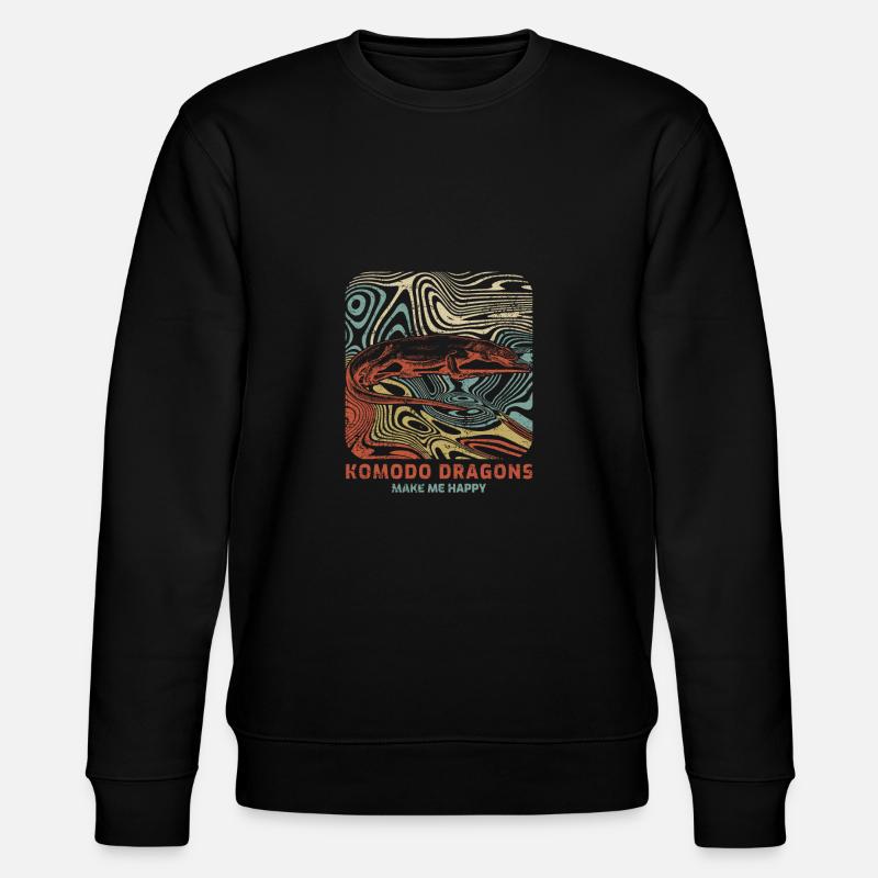 Komodowaran - Stanley/Stella Unisex Bio-Sweatshirt CHANGER  - Schwarz
