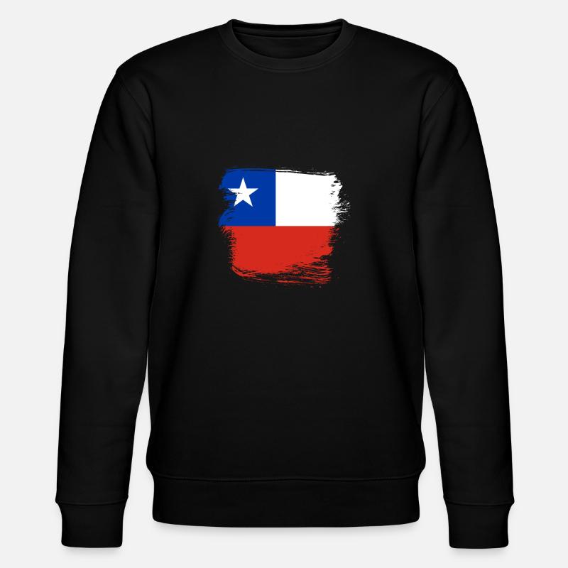 Drapeau chilien - Sweat bio CHANGER Stanley/Stella Unisexe - noir