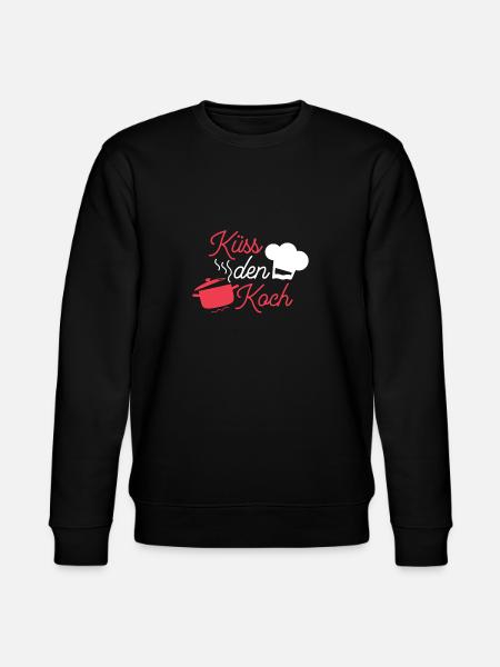 Küss den Koch - Stanley/Stella Unisex Bio-Sweatshirt CHANGER - Schwarz