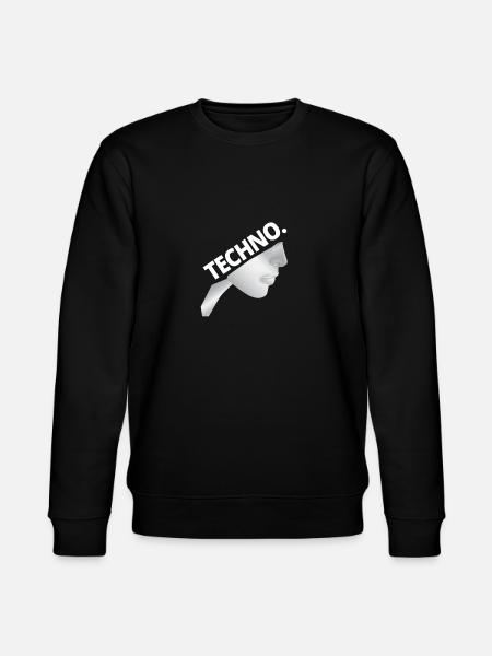 Techno Nonne - Dark Techno, Dark Minimal Techno, H - Stanley/Stella CHANGER Unisex Organic Sweatshirt - black