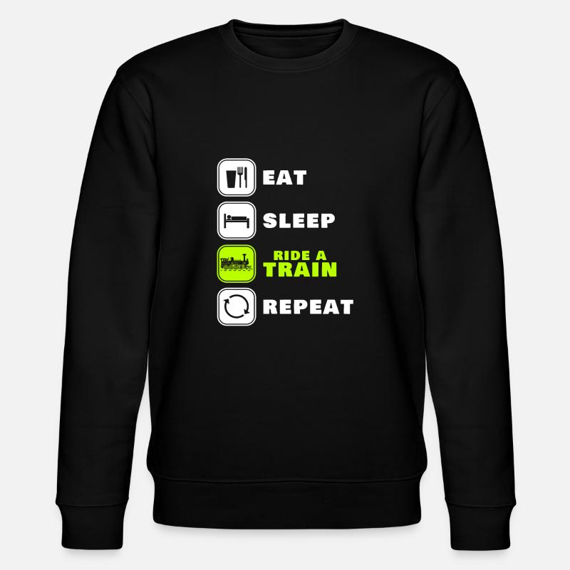 train - Stanley/Stella CHANGER Unisex Organic Sweatshirt - black