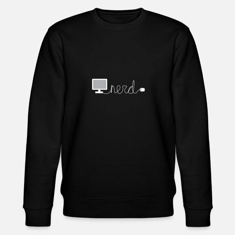 Nerd - Stanley/Stella Unisex Bio-Sweatshirt CHANGER  - Schwarz