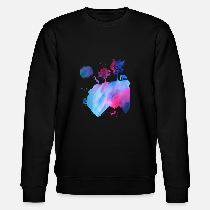 klettern - Stanley/Stella Unisex Bio-Sweatshirt CHANGER  - Schwarz