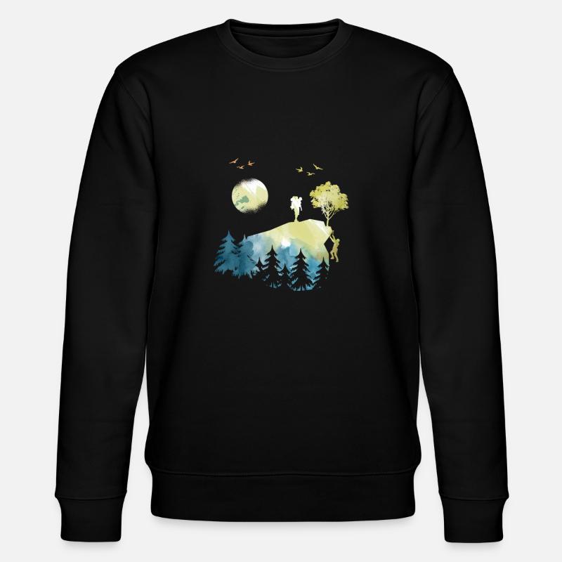 Escalade alpinisme et randonnée - Sweat bio CHANGER Stanley/Stella Unisexe - noir