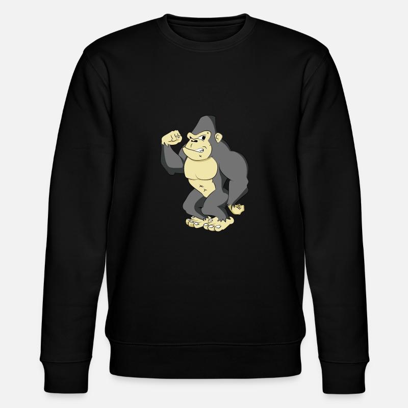 Gorille musclé - Sweat bio CHANGER Stanley/Stella Unisexe - noir