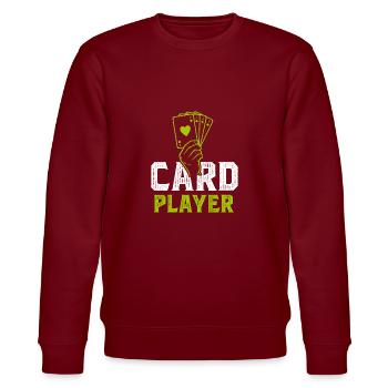 jeu de cartes - Sweat bio CHANGER Stanley/Stella Unisexe - bordeaux - Devant - Nik (191cm) & Marisol (170cm)