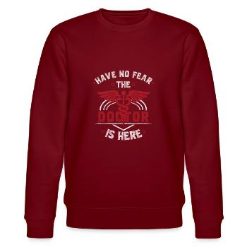 doctor - Stanley/Stella CHANGER Unisex Organic Sweatshirt - burgundy - Front - Nik (191cm) & Marisol (170cm)