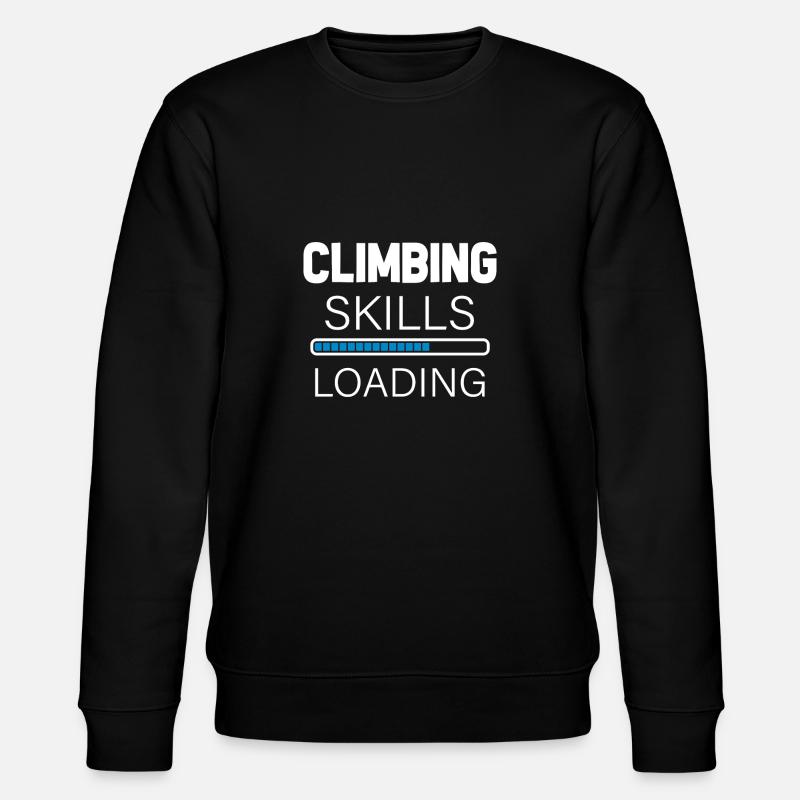Bergsteigen Bergsteiger Climbing Klettern Berge - Stanley/Stella Unisex Bio-Sweatshirt CHANGER  - Schwarz