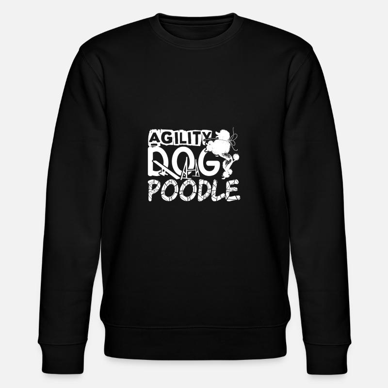 Pudel-Beweglichkeits-Hund - Stanley/Stella Unisex Bio-Sweatshirt CHANGER  - Schwarz
