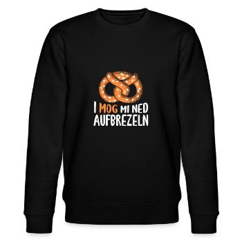 Brezel - Stanley/Stella Unisex Bio-Sweatshirt CHANGER  - Schwarz - Vorne - Nik (191cm) & Marisol (170cm)