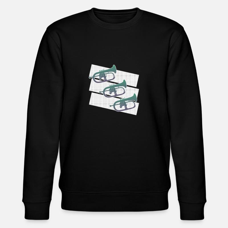 Beau graphique bugle - Sweat bio CHANGER Stanley/Stella Unisexe - noir