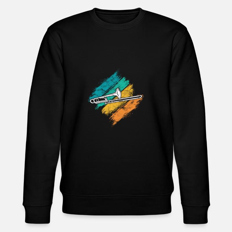 trombone - Stanley/Stella CHANGER Unisex Organic Sweatshirt - black