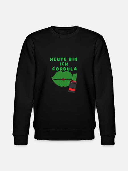 Cordula Fasching Geschenk und Idee für Schlager - Stanley/Stella Unisex Bio-Sweatshirt CHANGER  - Schwarz