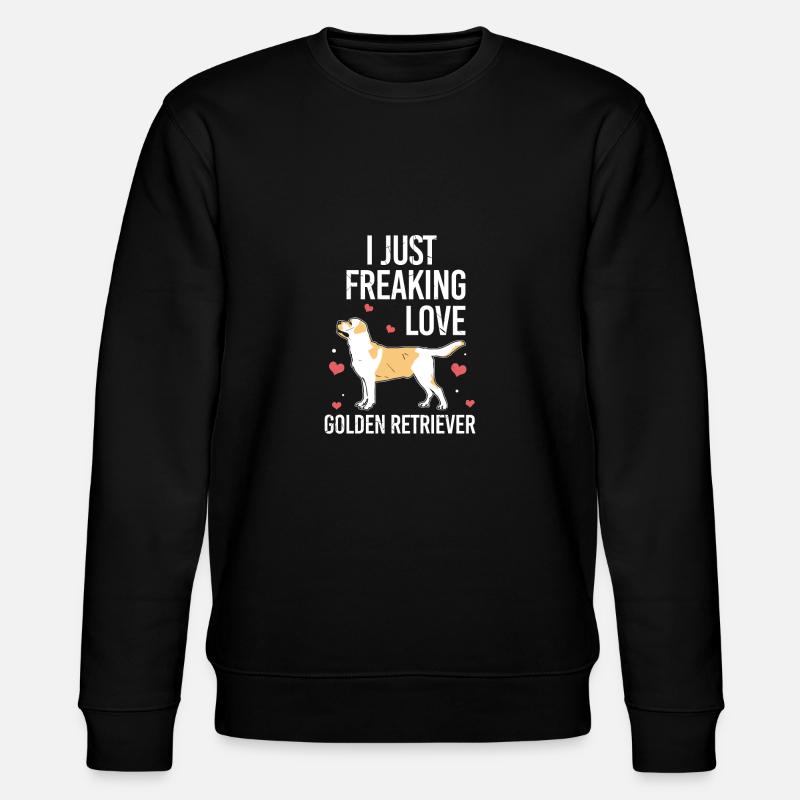 golden retriever - Stanley/Stella Unisex Bio-Sweatshirt CHANGER  - Schwarz