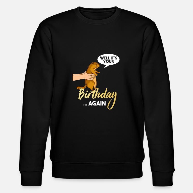 Marmotte cadeau d’anniversaire - Sweat bio CHANGER Stanley/Stella Unisexe - noir