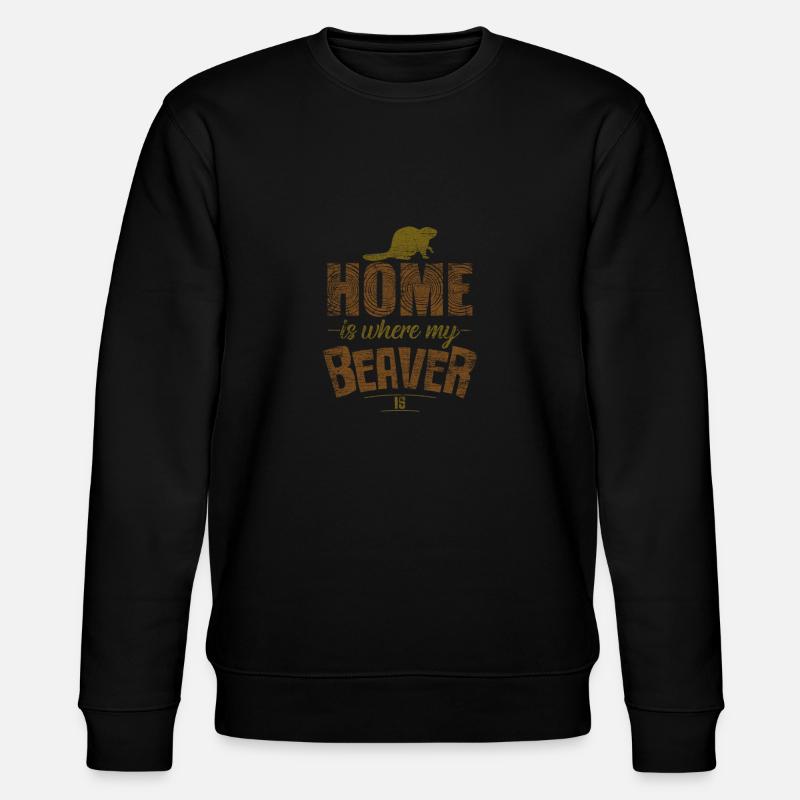 Biber - Stanley/Stella Unisex Bio-Sweatshirt CHANGER  - Schwarz