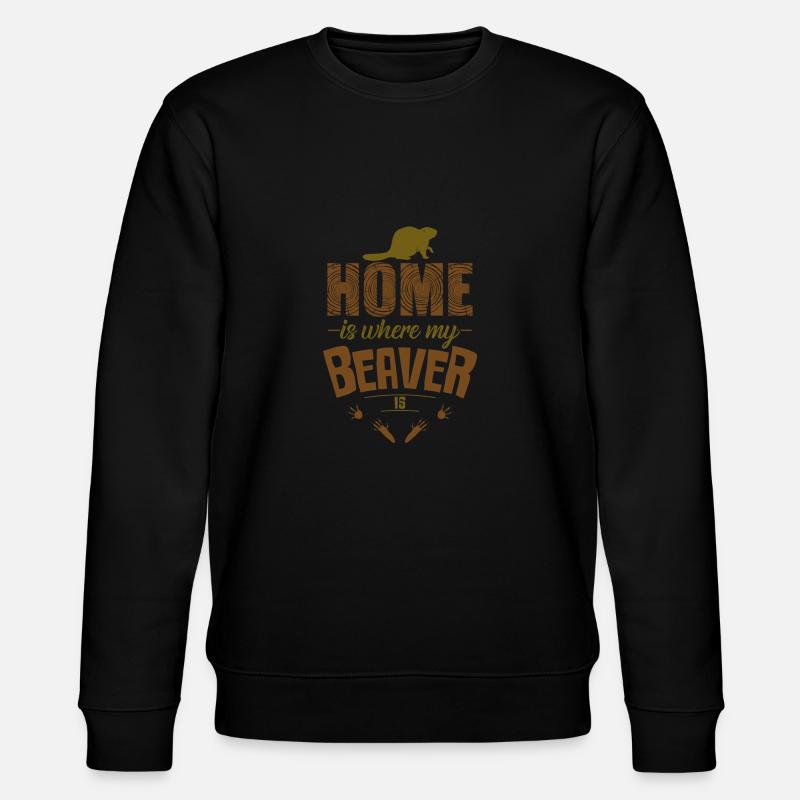 Biber - Stanley/Stella Unisex Bio-Sweatshirt CHANGER  - Schwarz