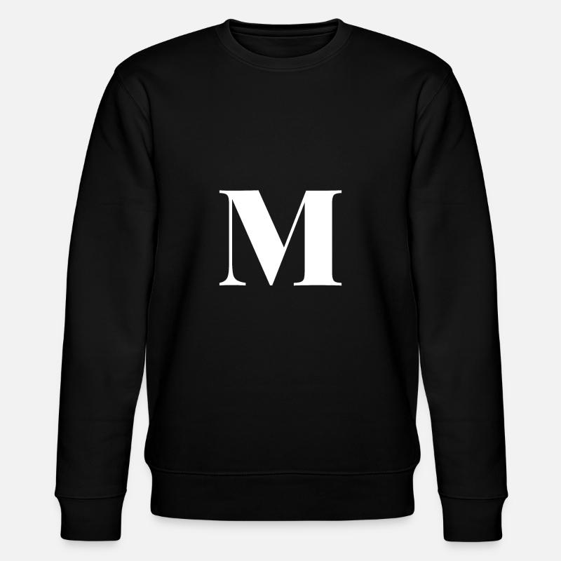 Lettre M - Sweat bio CHANGER Stanley/Stella Unisexe - noir