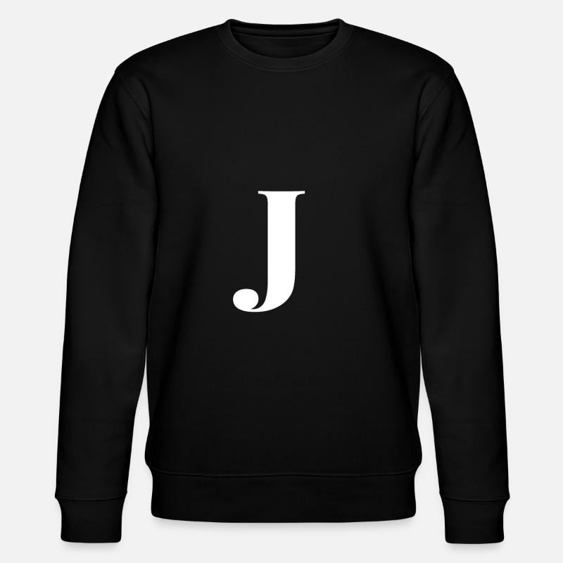 J Letter - Stanley/Stella Unisex Bio-Sweatshirt CHANGER  - Schwarz