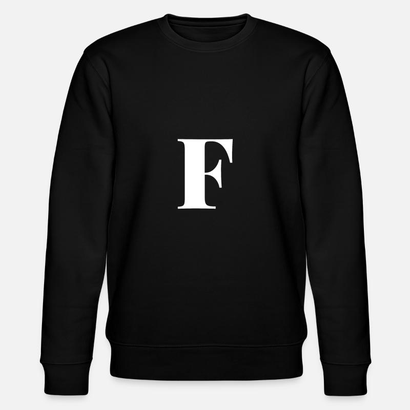 F Letter - Stanley/Stella Unisex Bio-Sweatshirt CHANGER  - Schwarz