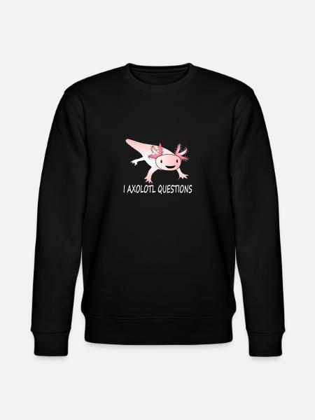 I Axolotl Questions - Stanley/Stella Unisex Bio-Sweatshirt CHANGER  - Schwarz