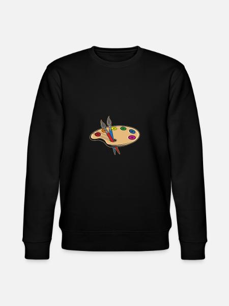 Farbpalette Künstler oder Maler Geschenk - Stanley/Stella Unisex Bio-Sweatshirt CHANGER - Schwarz