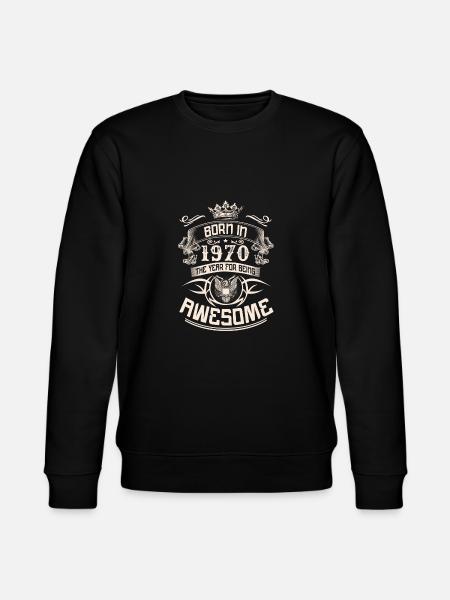 geboortejaar 1970 Geweldig jaar - Stanley/Stella Uniseks bio-sweatshirt CHANGER  - zwart