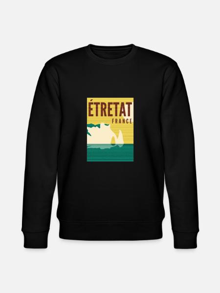 Etretat - Frankreich - Stanley/Stella Unisex Bio-Sweatshirt CHANGER - Schwarz