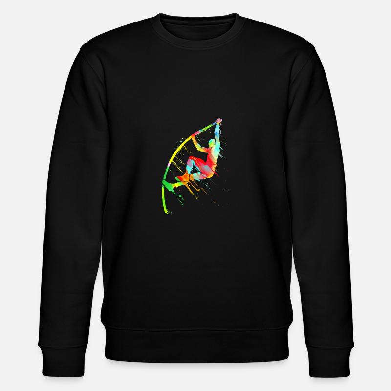 Pole vault athletics pole vaulter - Stanley/Stella CHANGER Unisex Organic Sweatshirt - black