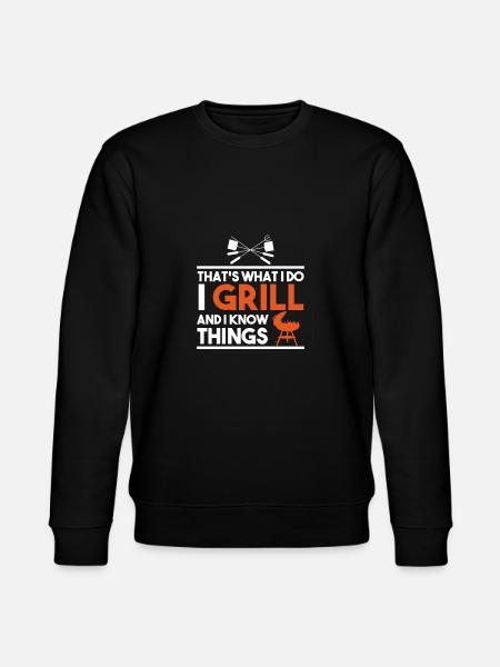 Det er hvad jeg laver, og jeg kender ting - Stanley/Stella økologisk unisex-sweatshirt CHANGER  - sort
