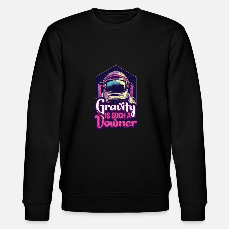 Physik Astronaut - Stanley/Stella Unisex Bio-Sweatshirt CHANGER  - Schwarz