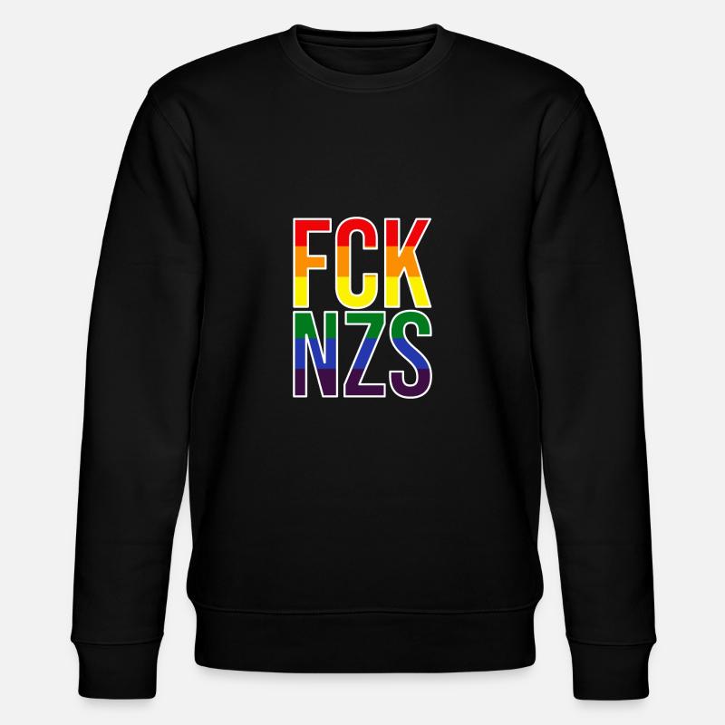 FCK NZS LGBTQ - Stanley/Stella Unisex Bio-Sweatshirt CHANGER  - Schwarz