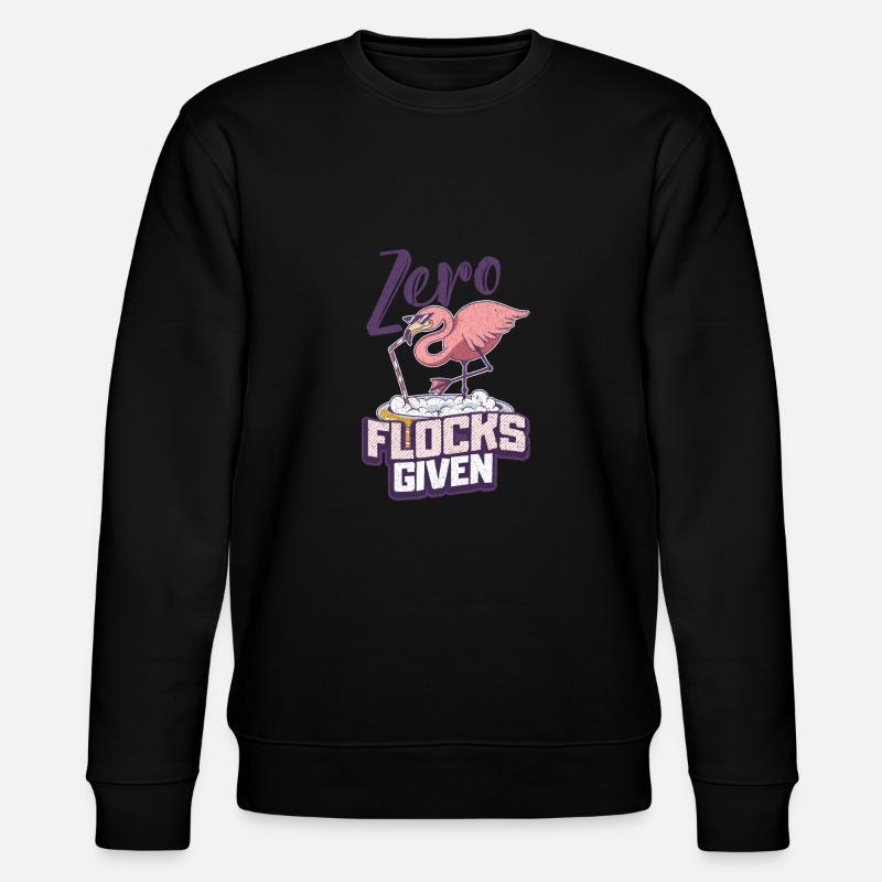 Flamingo - Stanley/Stella Unisex Bio-Sweatshirt CHANGER  - Schwarz