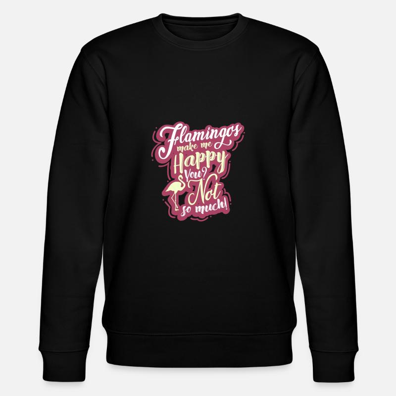 Flamingo - Stanley/Stella Unisex Bio-Sweatshirt CHANGER  - Schwarz